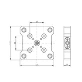 Square Zero Quick Change Plate BZ220-MN-52-125 - Big-tools Industrial Supply Tools for Metal Cutting